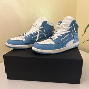 Amiri shoes - Powder blue high top skeleton